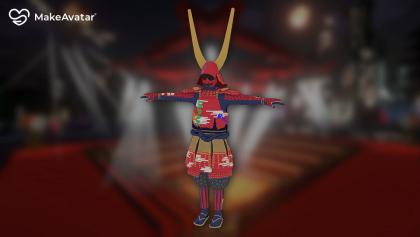 MakeAvatar costume Ii's Red Armor Costume